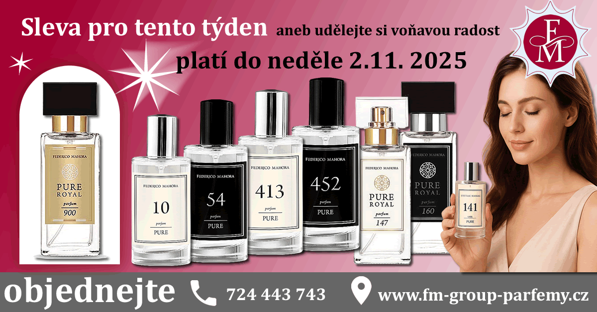 sleva pro tento týden anebu udělejte si voňavou radost přímo na www.fm-group-parfemy.cz