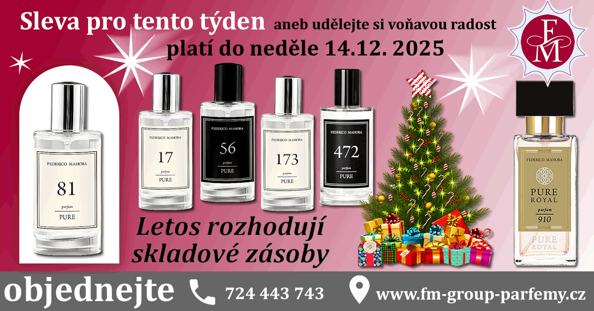 sleva pro tento týden anebo voňavý dárak pod stromeček