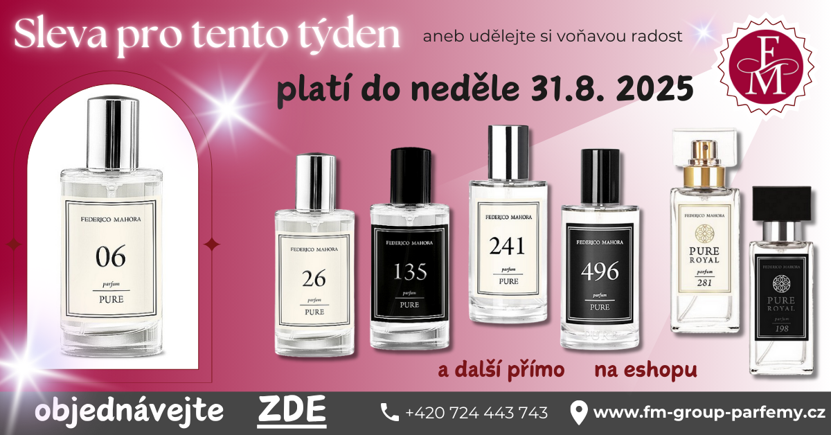 sleva pro tento týden anebo udělejte si voňavou radost