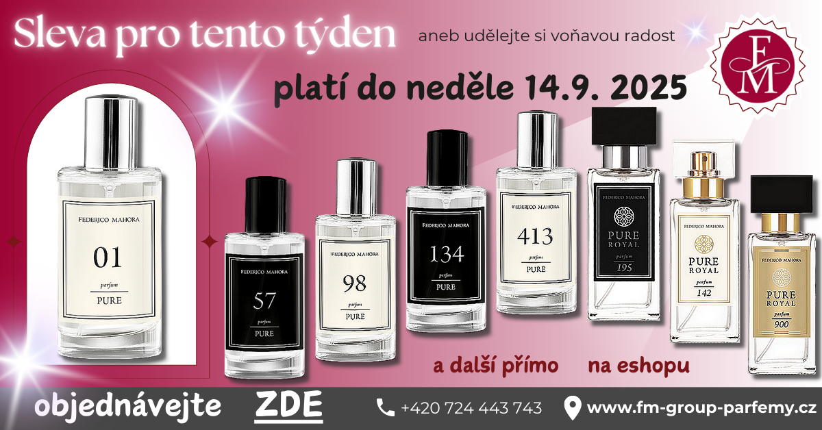 sleva pro tento týden aneb užijte si voňavou slevu na www.fm-group-parfemy.cz