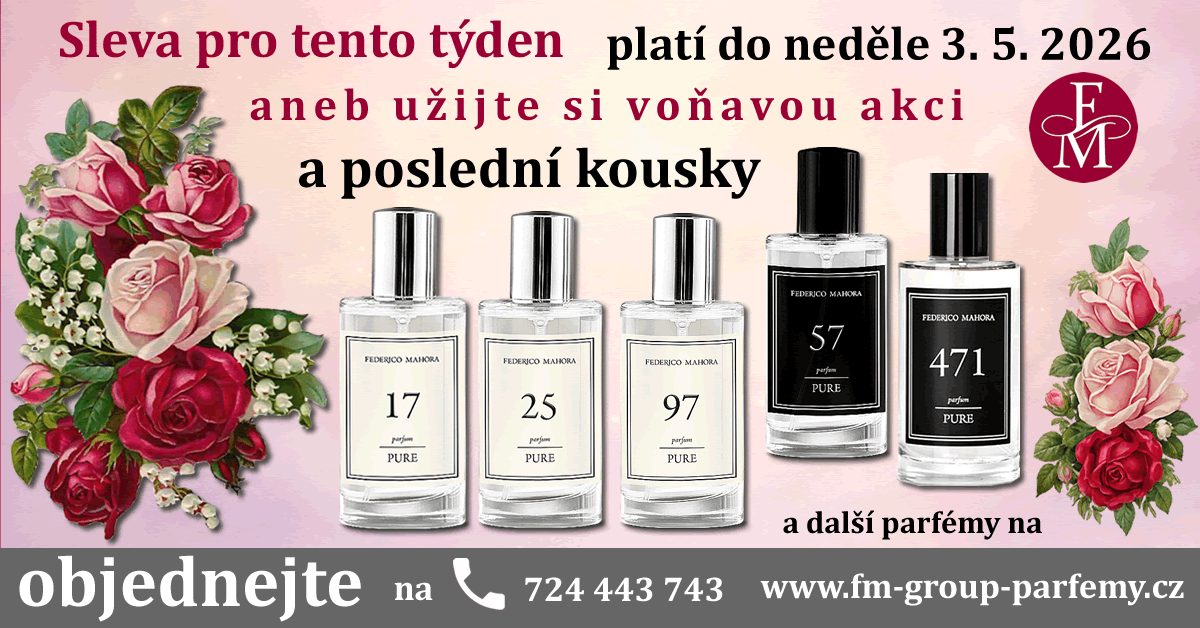 sleva pro tento týden aneb užijte si voňavou slevu