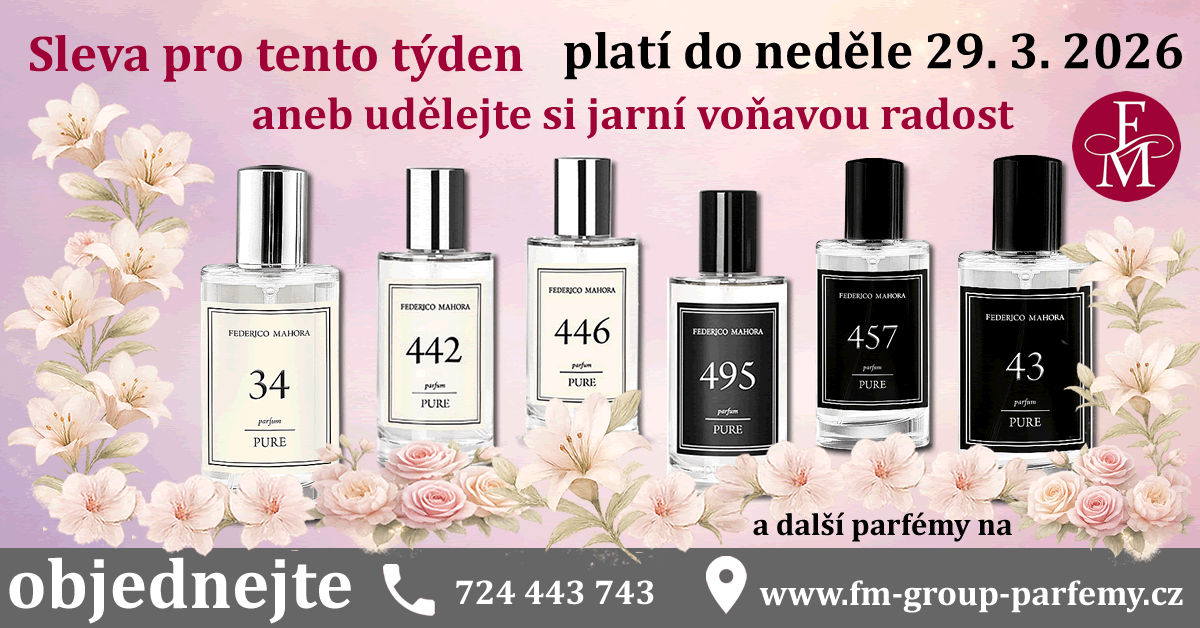 sleva pro tento týden anebu udělejte si jarní voňavou radost s FM Group parfémy